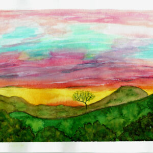 Sunset at Vasquez rocks